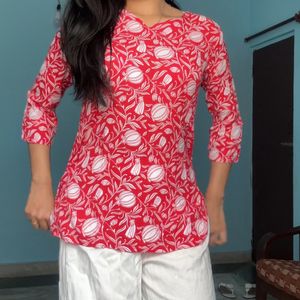 Red Short Kurti