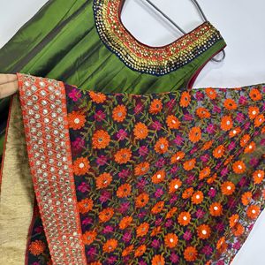 Silk Anarkali Dress With Heavy Dupatta