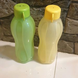 Set Of 2 Tupperware Small Bottles