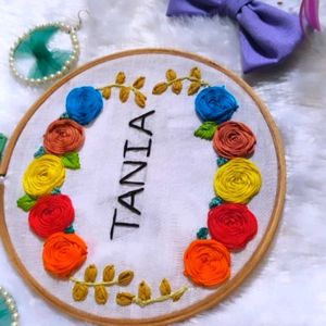 Customized Name Hoop