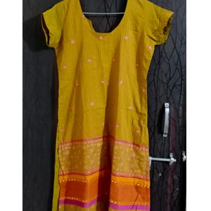 Navratri Kanchi Work Mehandi Green Kurti