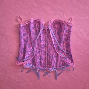 Brand New Pink Purple Coquette Corset (L-XL)