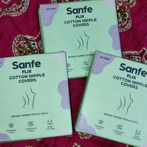 Combo of 3 Sanfe Flix Cotton Nipple Covers