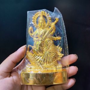 Maa Saraswati Golden Idol