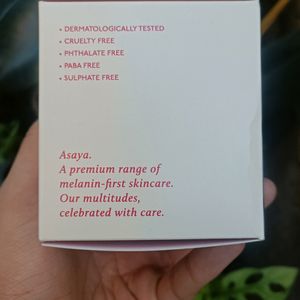 Premium Sealed Packed Asaya Face Moisturizer 50 g