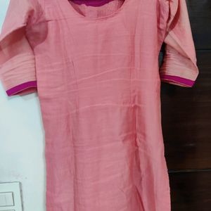 Pink Kurta Vid Dupatta