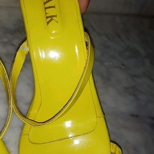 Pencil Lemon Colour Heel