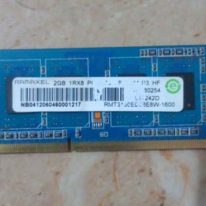 2GB Laptop RAM 1600MHz