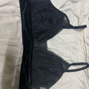 Unused Bra With Velvet Band.