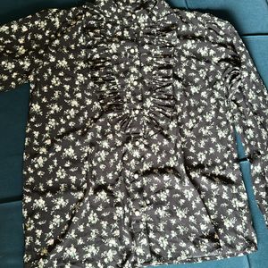 Chinese collar Floral shirt