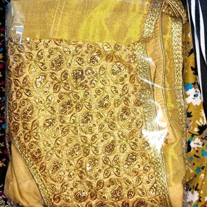 Golden Colour Party Wear Blouse