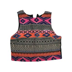 Sassafras MultiColoured Cropped Top