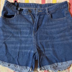 Blue loose fit Shorts