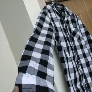 Black And White Check Shirt