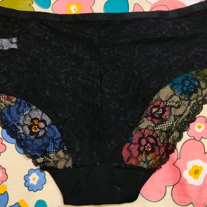 A Pair Of Satin Lace Hipster