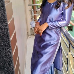 New Navy Blue Sharara Set For Women