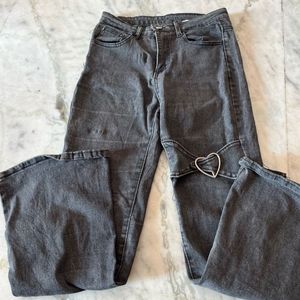 Heart Shape Bootcut Denim ( New)