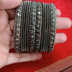 Aesthetic Oxidized Bangles