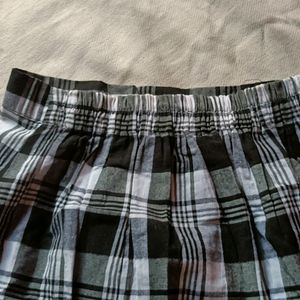 Black And White Korean Skirt