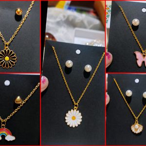 Pick Any One Charm With Chain and Earing💞 ❤