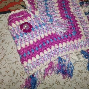 Kids Handmade Wool Poncho