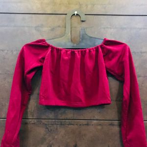 BARDOT RED TOP