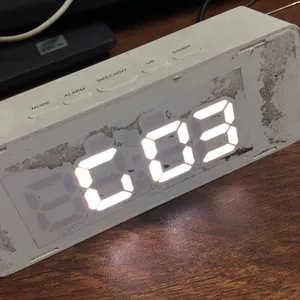 digital Clock With All Feature Some Light Are Not