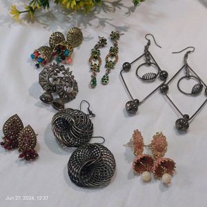 Combo Of 7 Rarely Used Earrings