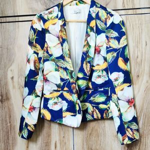 Floral Design Coat Size-34