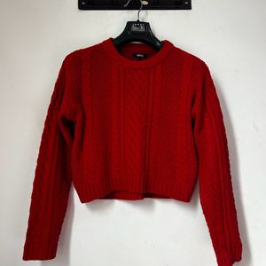 Red Knit Sweater