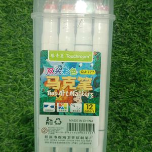 Two Art Marker With 4 Designer Eraser