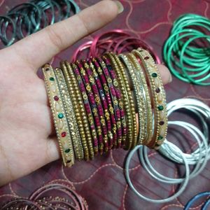 1bridal And 10 Daily Wear Bangles Set