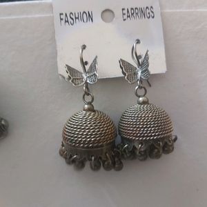 oxidised earings / jumka