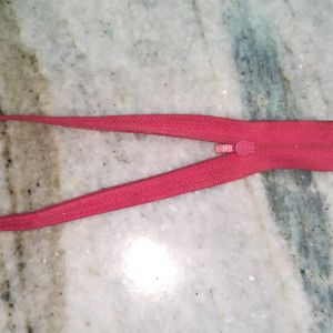 Rose Coloured Zipper