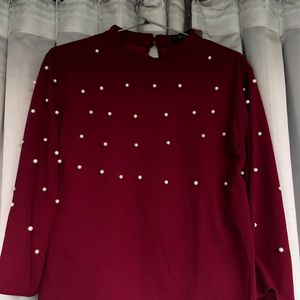 Pearl Design Maroon Top