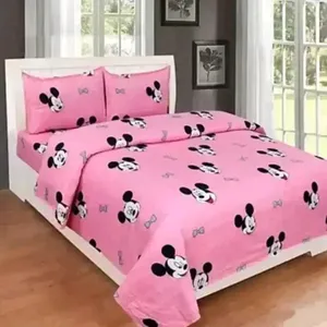 Comfortable Double Bedsheet with 2 Pillow Covers