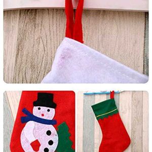 New Santa Socks 4 Pc For Christmas Tree Stocking