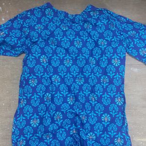 Blue Basic Kurta