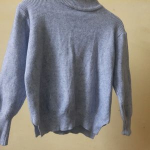 Pastel Pale Blue Turtleneck Sweater. 1500 Coins.