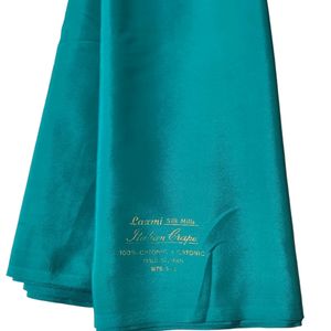 New Beautiful Sea Green Saree Plain Soft Shining