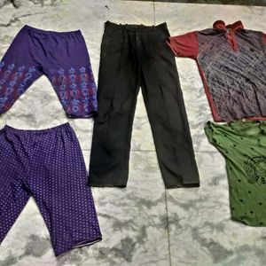 used Combo Of 3 Pants and  2 Shirts