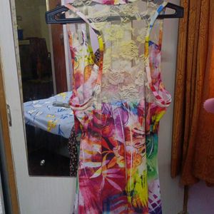 Beautiful Multi Color Floral Dress/Top