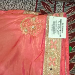 Two Colour Embroidery Saree