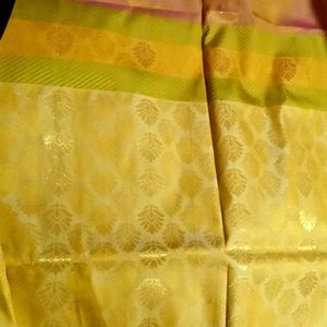 ✨ OFFER ✨ PATTU SAREE WITH STICHED BLOUSE