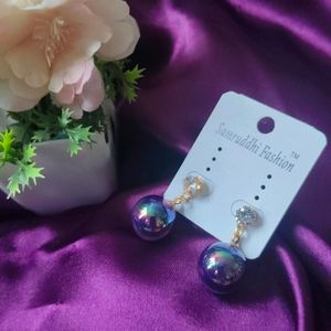 Multi Colour Pearl Earrings