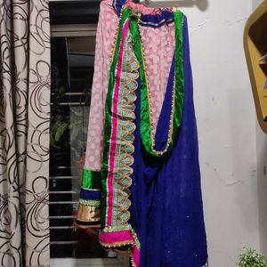 A Pink Lahengha/blue Chuni