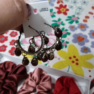 Scrunchies With Earrings