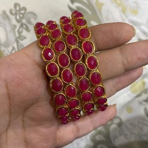 Red Bangles Set 2 Pairs