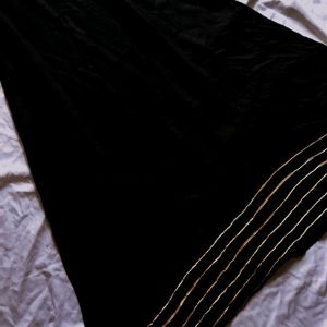 Black Full Length Kurta