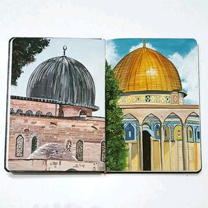 Masjid-e-Aqsa Painting Made For Home Decor